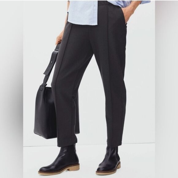 Everlane solid black the dream pant crop ankle length pants - Picture 3 of 12